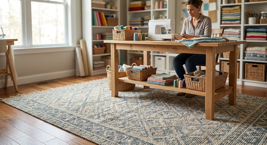 Rugs for a craft or sewing room