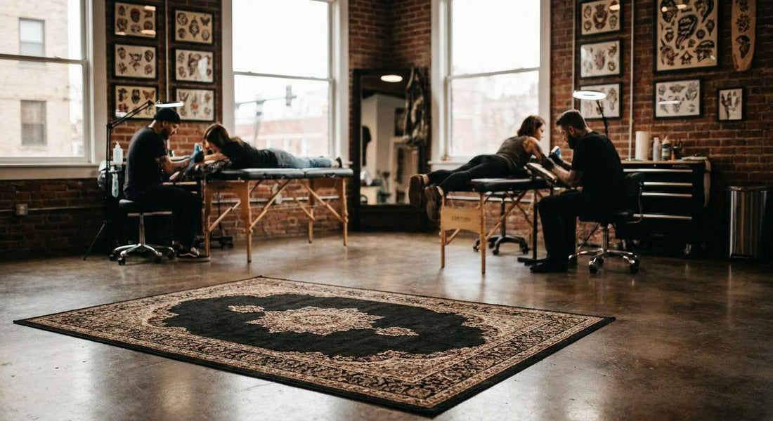 Rugs for a tattoo studio