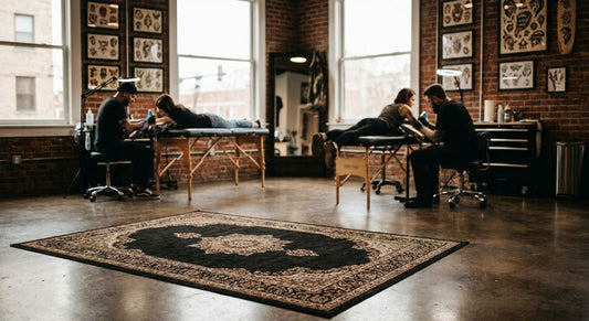 Rugs for a tattoo studio