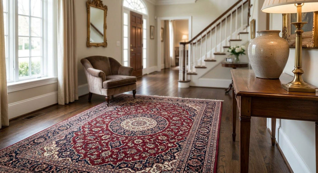 Best medallion rugs for a traditional foyer