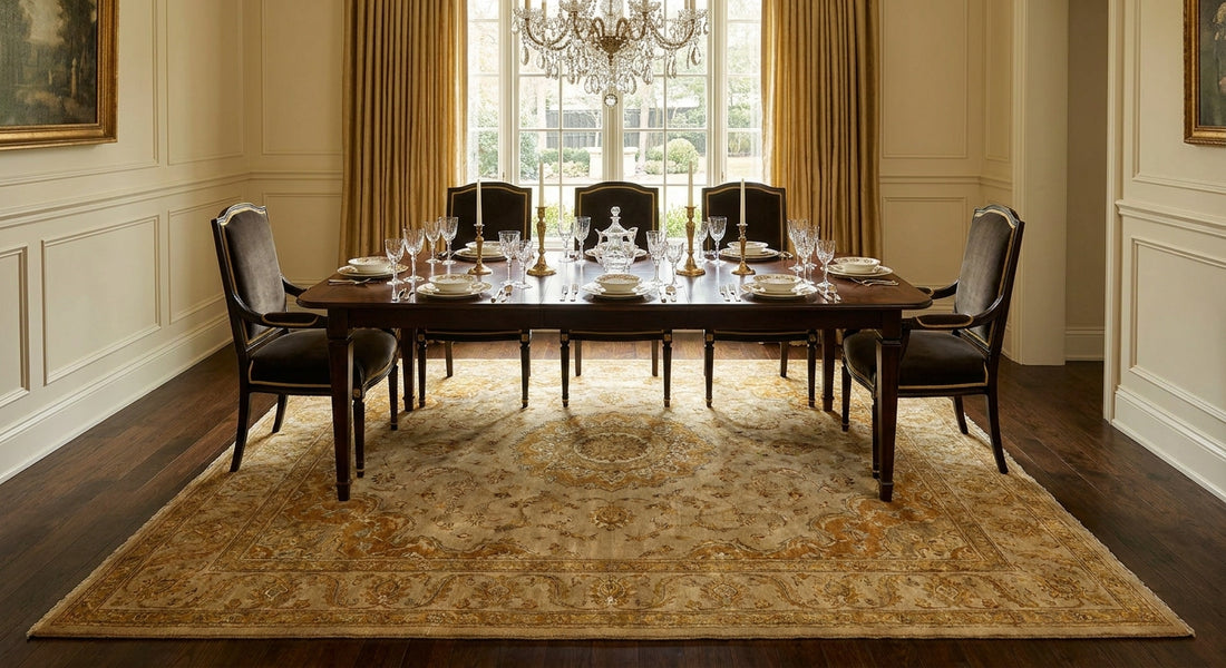 Best gold rugs for formal dining rooms