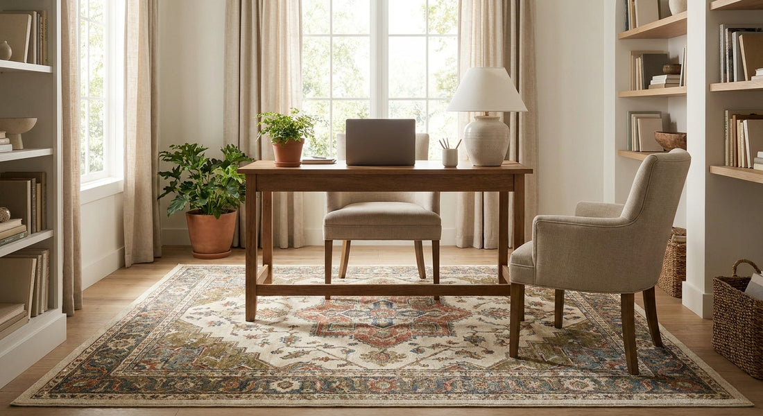 Loloi rugs for a home office