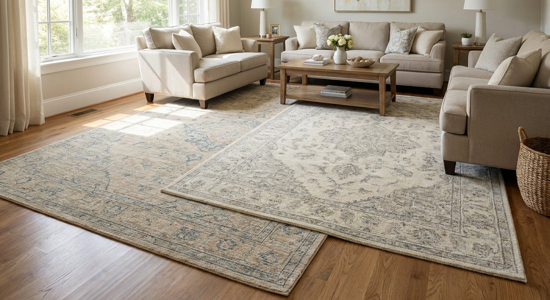 How big is a 9x12 rug compared to a 8x10
