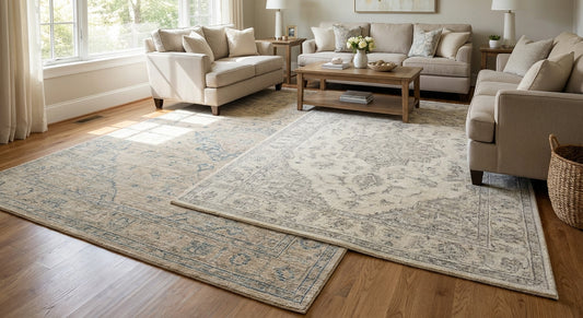 How big is a 9x12 rug compared to a 8x10