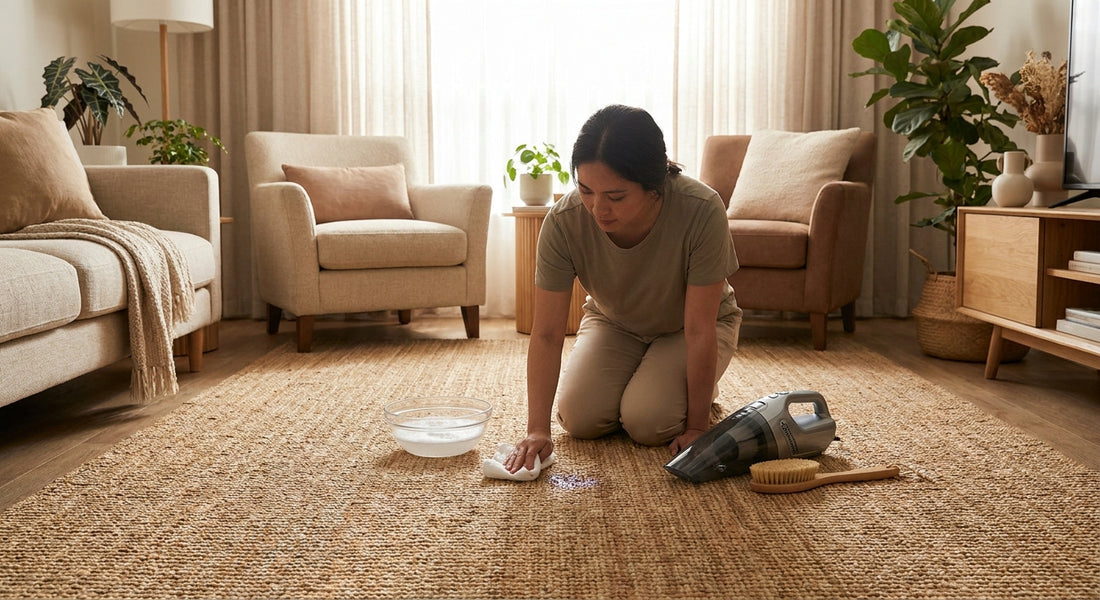 How to clean a jute rug at home