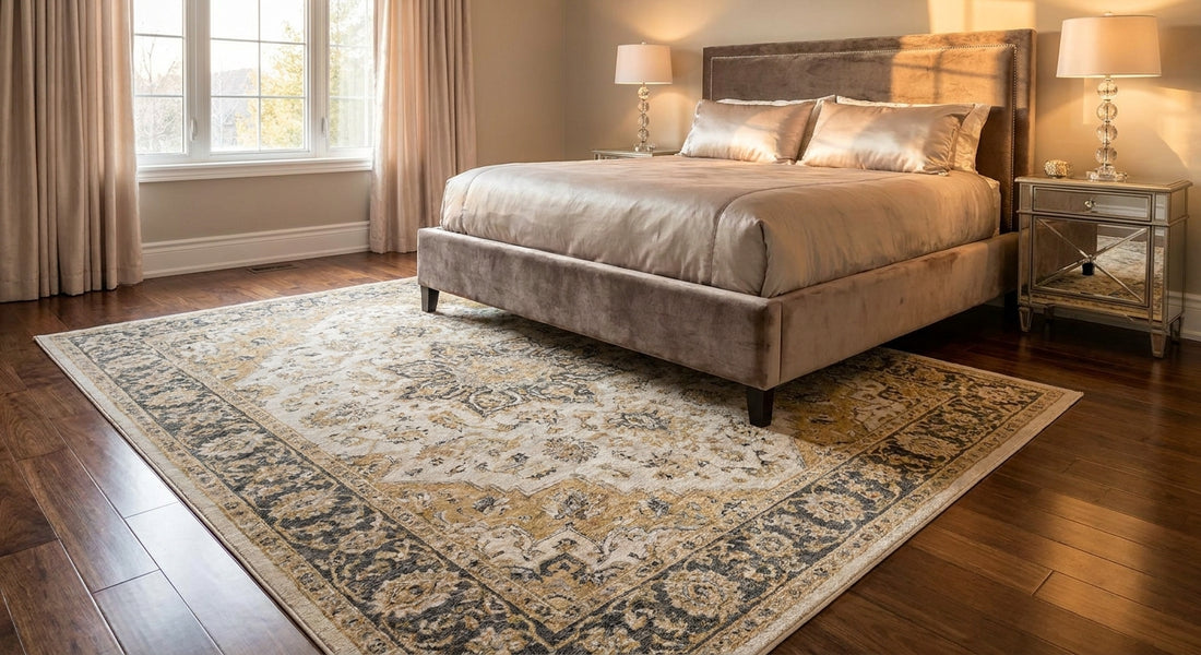 Best Feizy rugs for a glam bedroom