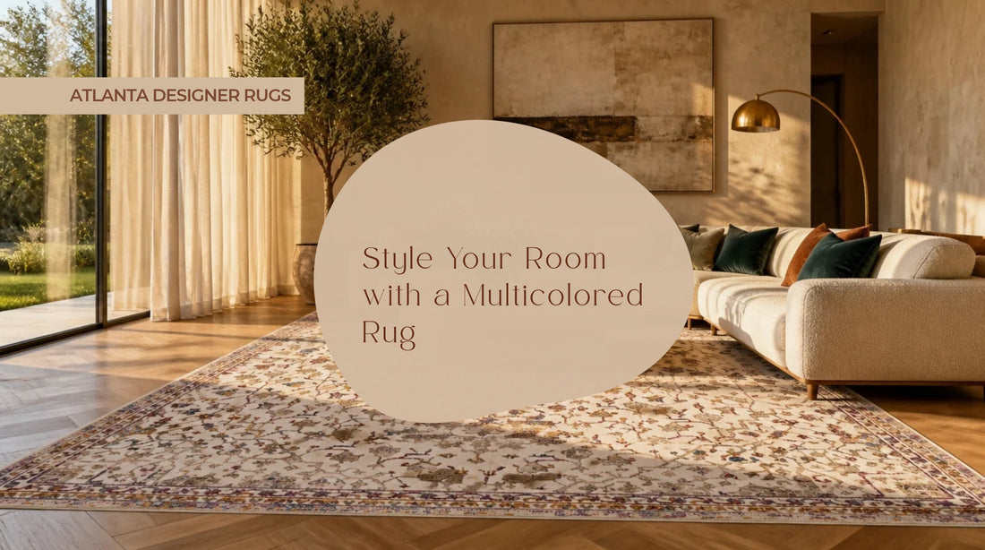 Melody MEL03 Ivory Multicolor Traditional Rug styling guide for modern living room decor.