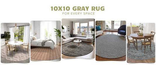 10x10 Gray Rug for Every Space