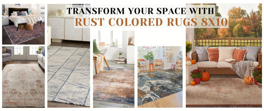 Transform Your Space with Rust Colored Rug 8x10