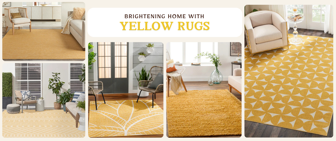 Brightening Home with Yellow Rugs