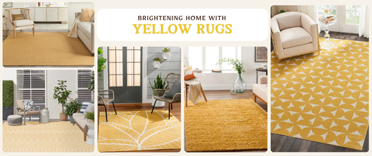 Brightening Home with Yellow Rugs