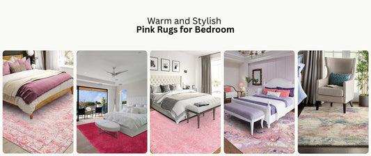 Warm and Stylish Pink Rugs for Bedroom