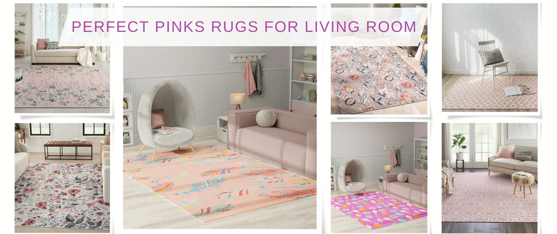 Perfect Pink Carpet for Living Room