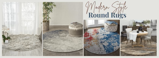Add Style to Any Room in Minutes with Round Rug modern.