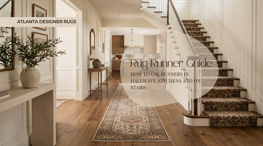 Rug Runner Guide thumbnail showing a premium hallway, kitchen, and stair runner rug interior