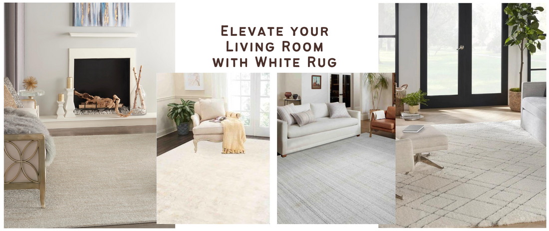 Elevate your Living Room with White Rug