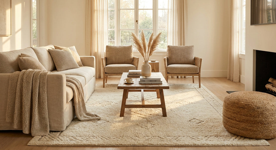 Best cream and ivory rugs for neutral living rooms