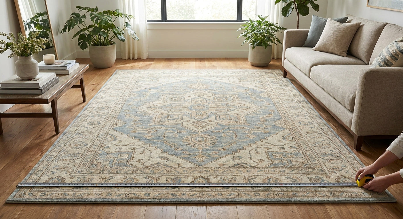 How big is a 6x9 rug in feet and inches