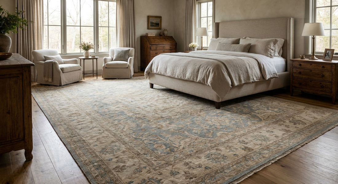 Best oversized rugs for a large primary bedroom