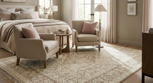 10x10 rugs for a bedroom sitting area