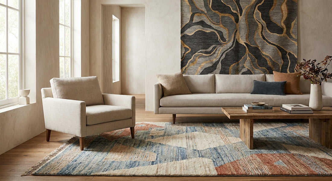 Best contemporary hand knotted rugs