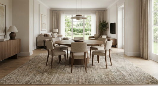 Best 10x10 rugs for open plan dining areas