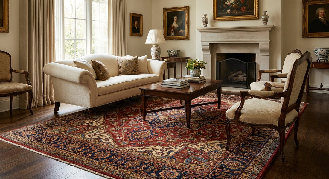 Surya rugs for a traditional living room