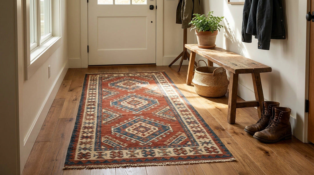 Kilim rugs for an entryway
