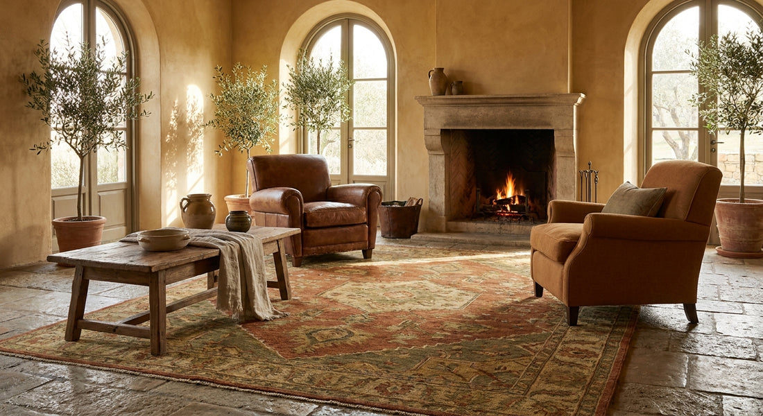 Best rugs for a Tuscan-inspired living room