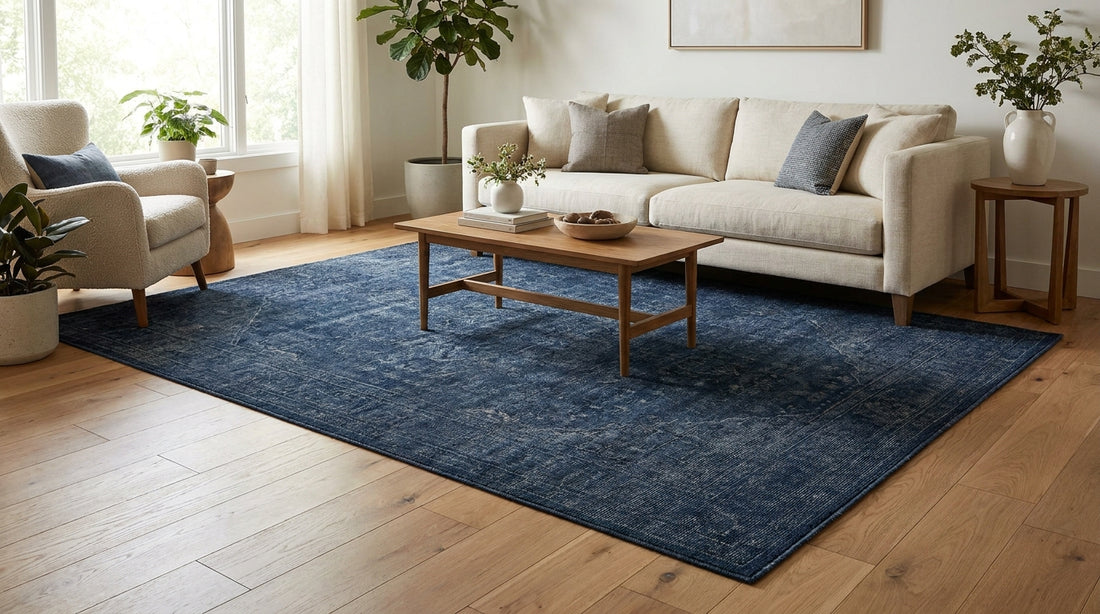 Best navy rugs for living rooms and bedrooms