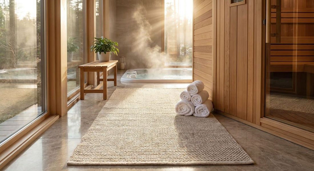 Best rugs for a home spa or sauna area