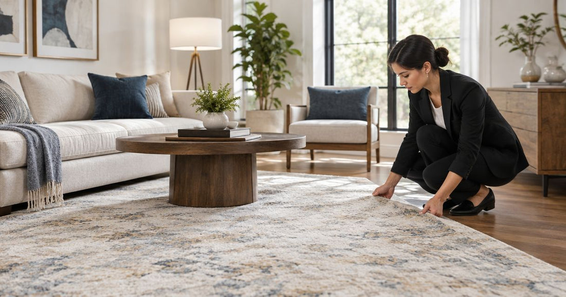 Area rugs for professional home stagers: complete 2026 guide