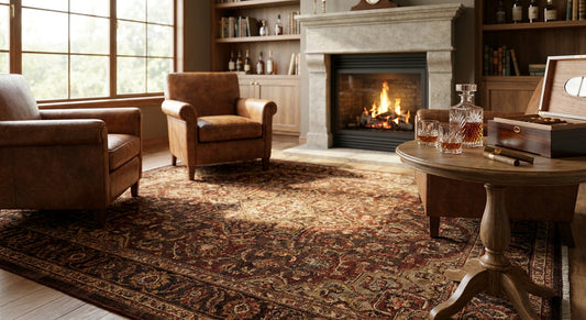 Best rugs for a home cigar and whiskey lounge