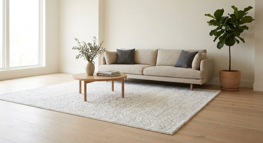 Best white and grey rugs for minimal interiors