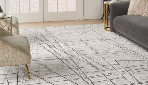 The Desire Collection – A Fusion of Classic and Contemporary, Grey and White Rug - Atlanta Designer Rugs