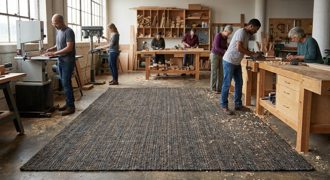 Best rugs for a co-op woodworking or maker space