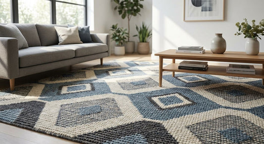 Best geometric pattern rugs for a modern living room