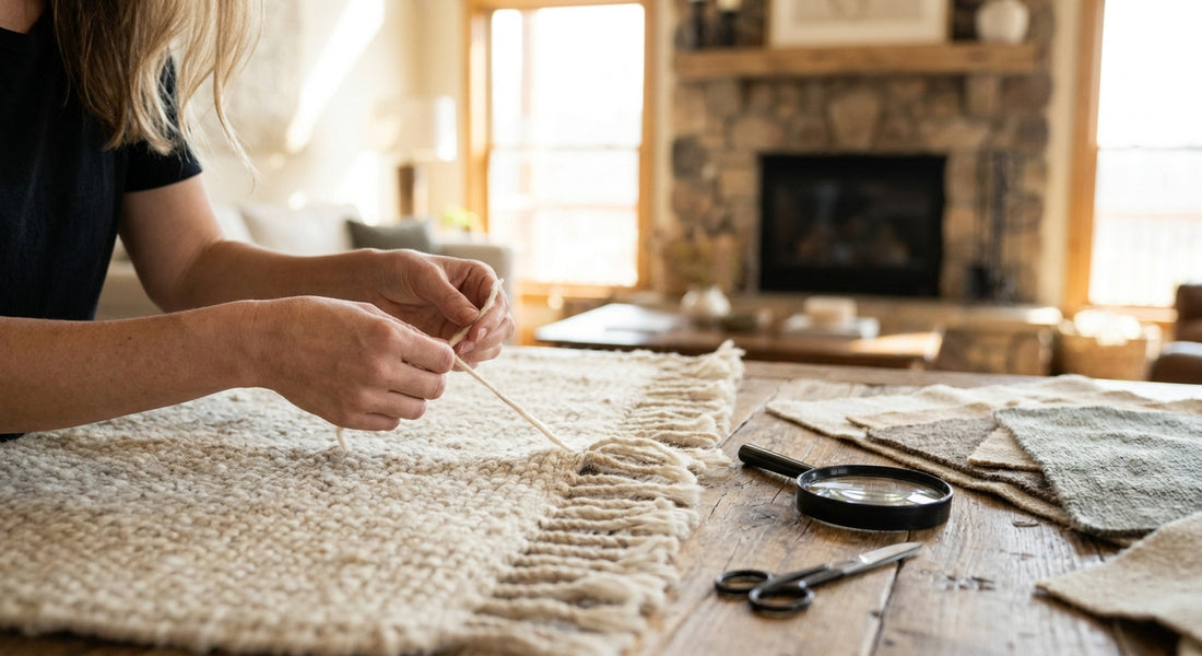 How to tell if a rug is real wool or a synthetic blend