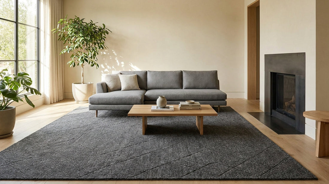 Best charcoal rugs for a modern living room