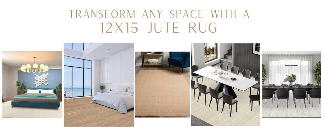 Transform Your Space with a 12' x 15' Jute Rug | Natural & Stylish Flooring