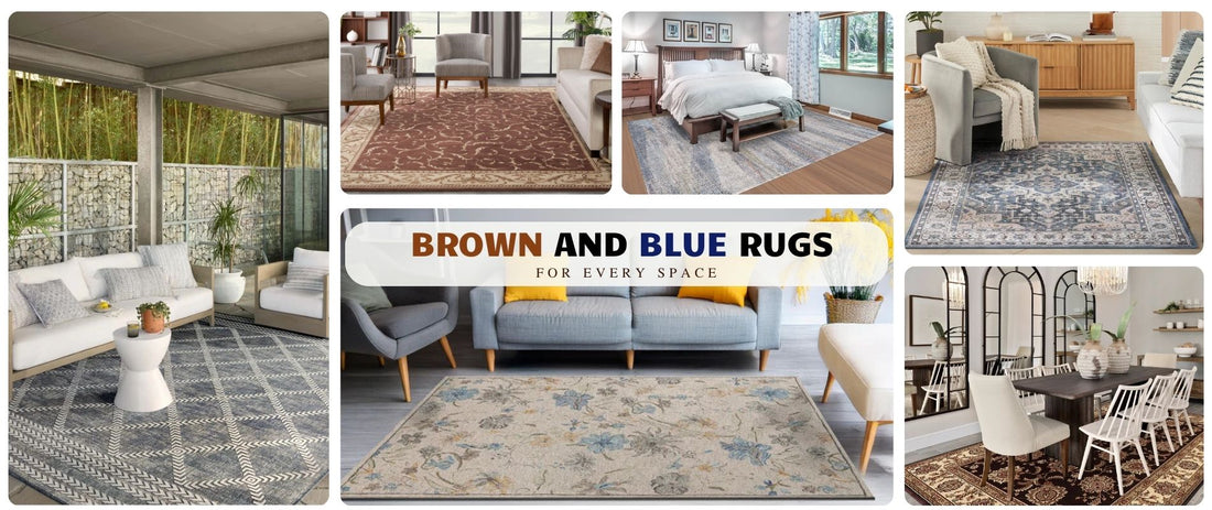 Brown and Blue Rugs for Every Space