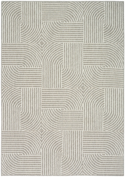 Nourison Home Natural Texture NTX02 Grey Ivory Contemporary Machine Woven Rug