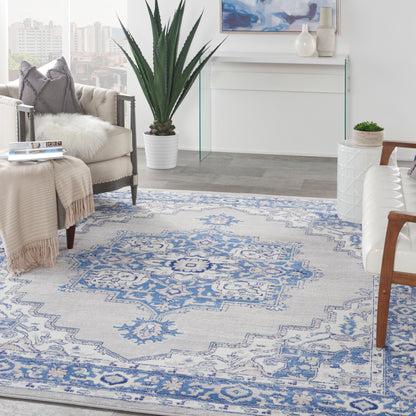 Nourison Home Whimsicle  Grey Blue  Transitional