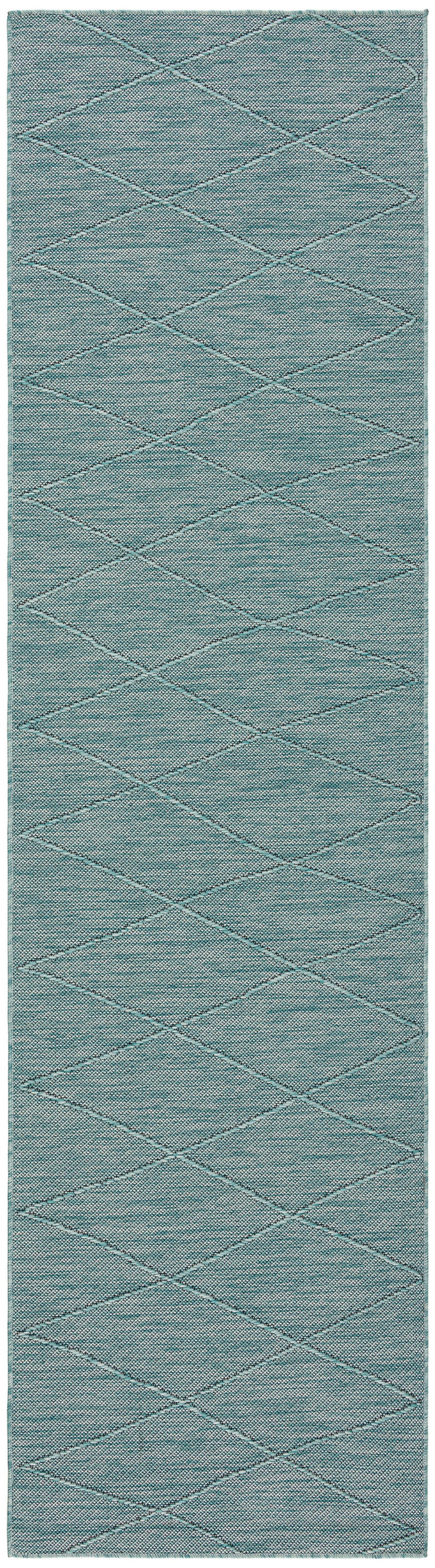 Nourison Home Washable Solutions WSL01 Aqua Contemporary Power-loomed Rug