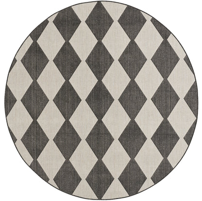 Nourison Home Positano POS04 Black Contemporary Power-loomed Rug