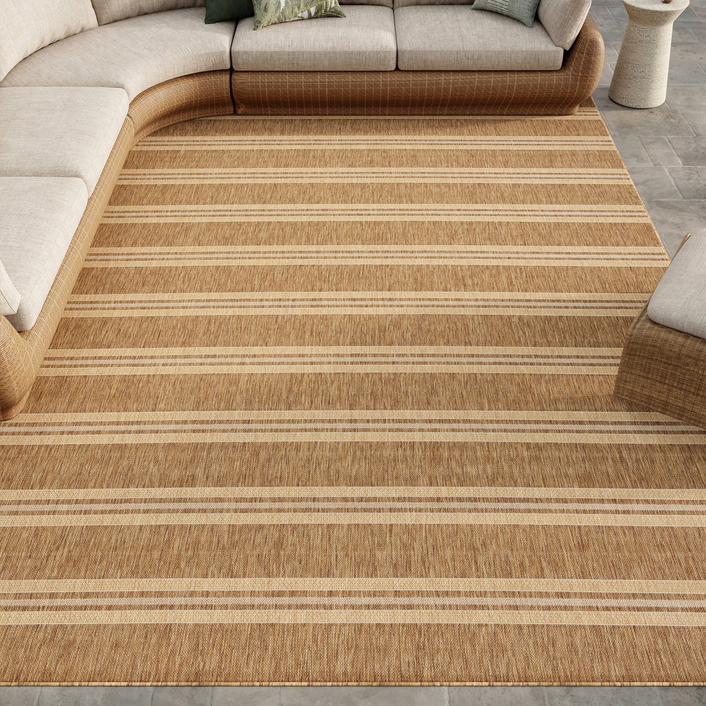 Nourison Home Horizon Indoor/Outdoor  Natural  Contemporary