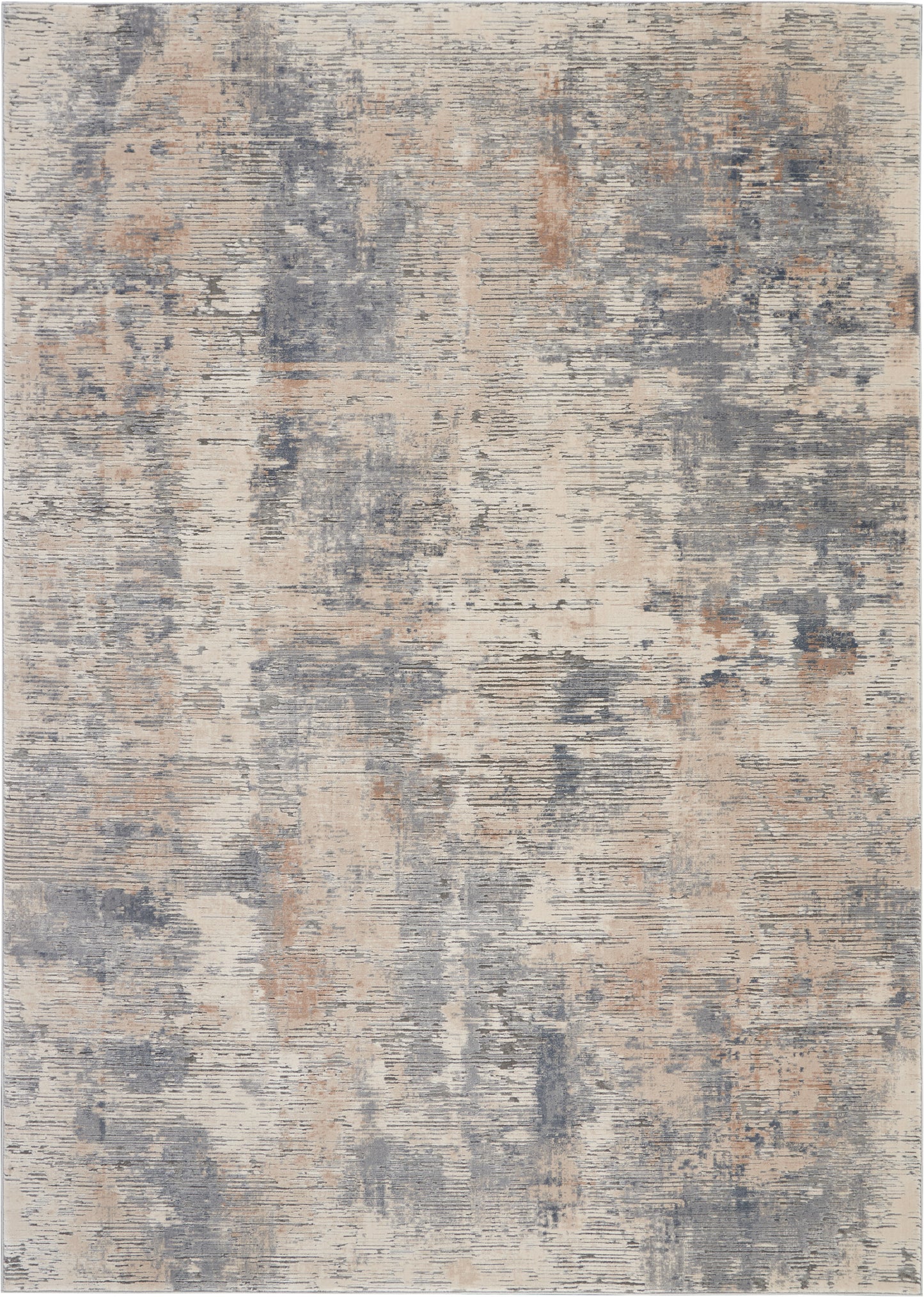 Nourison Home Rustic Textures RUS05 Beige Grey Contemporary Power-loomed Rugs