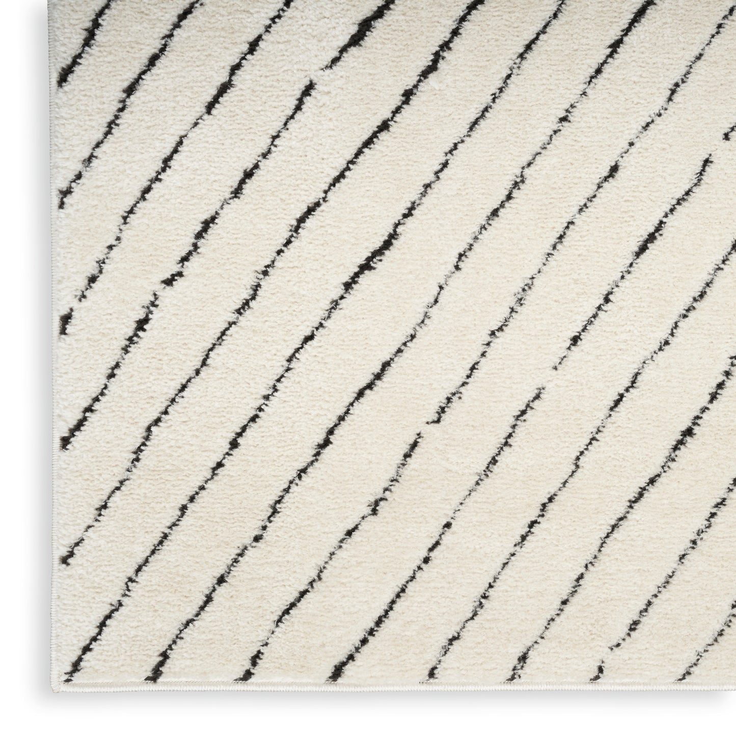 Nourison Home Modern Comfort  Ivory Black  Contemporary