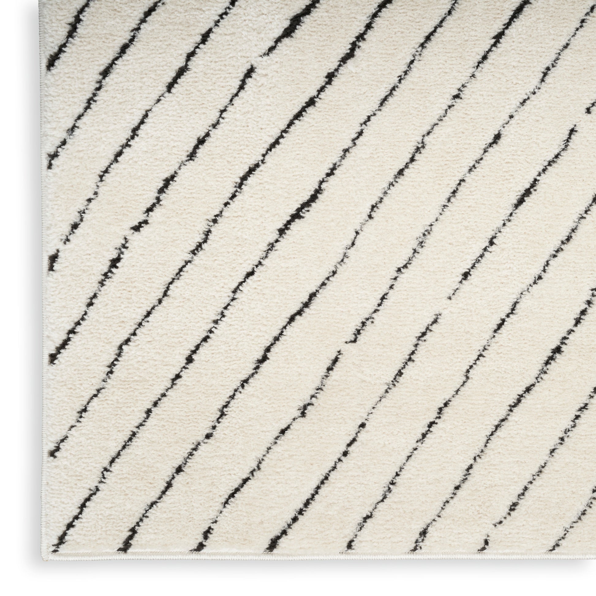 Nourison Home Modern Comfort  Ivory Black  Contemporary