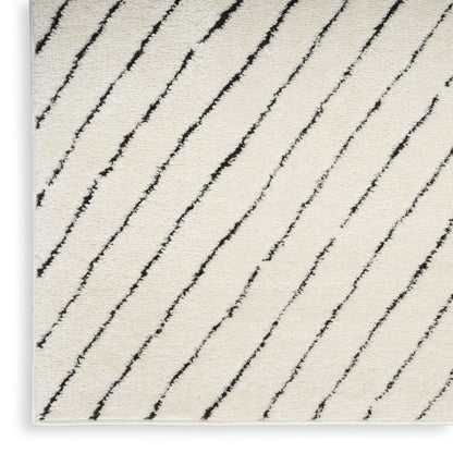 Nourison Home Modern Comfort  Ivory Black  Contemporary